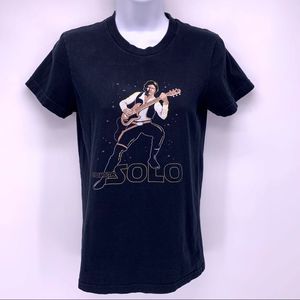 Bustedtees Guitar Solo Graphic Short Sleeve T-Shirt Size Medium